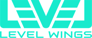 levelwings logo green
