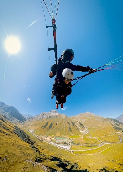 speedflying tandem in the alps with speedforce professional speedwing and miniwing